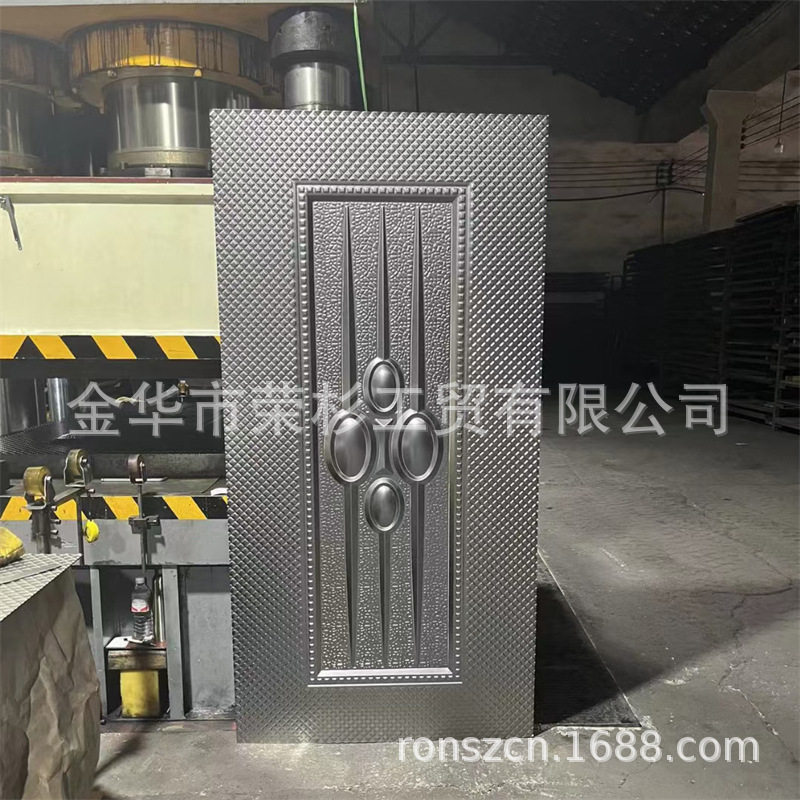 非洲畅销款冷轧钢板镀锌板压花门板不锈钢门皮门面仿铸铝压花板
