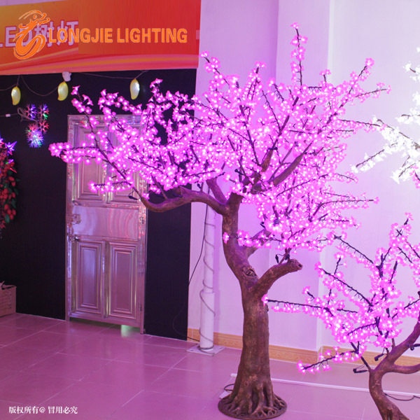 2268灯 高2.5米 led仿真梅花灯树, 梅花发光灯
