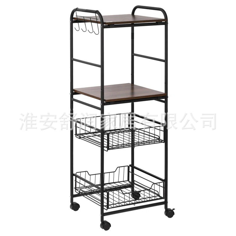 家用移动收纳手推车餐边柜