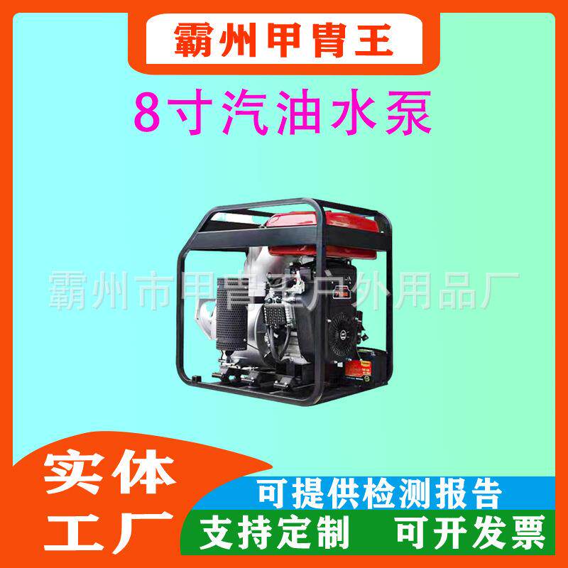 移动式防汛应急排涝泵柴油机抽水泵便捷式双缸汽油水泵