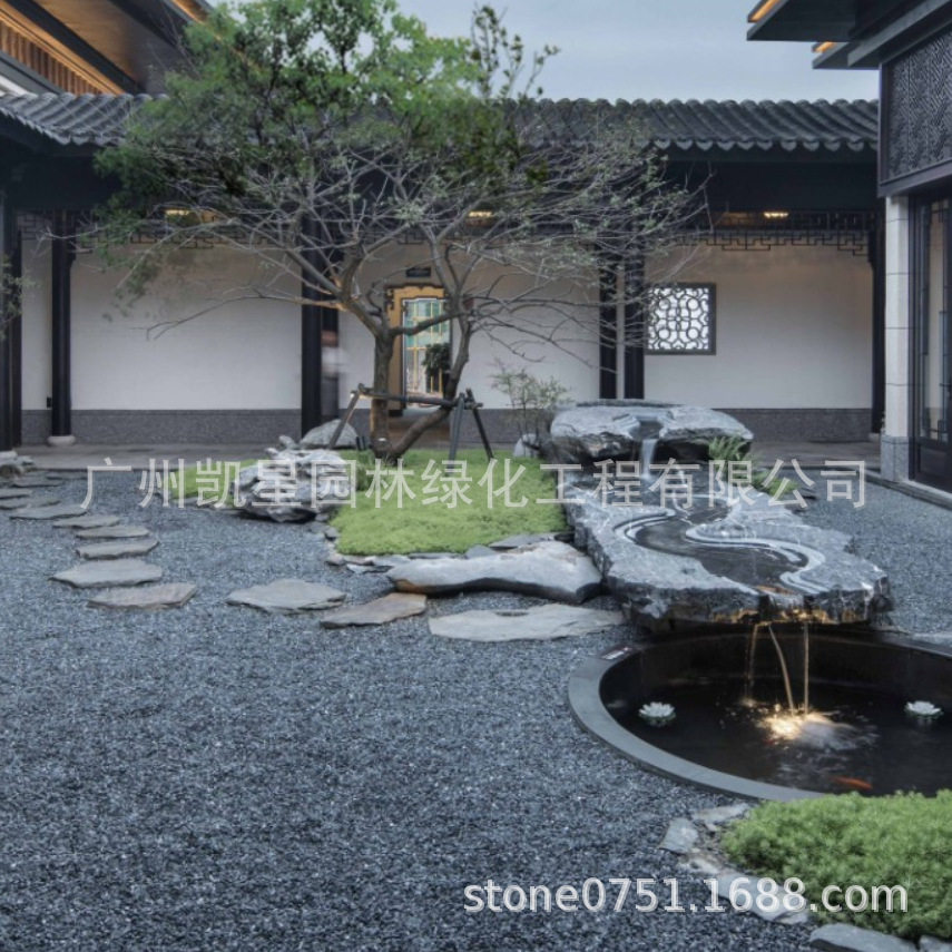 黑山石广州批发 黑山石条石 黑山石定.制水钵 黑山石定.制景石