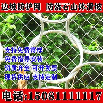 四川巴中边坡防护网主动网山体落石拦截网防落石护坡绞索网防护网