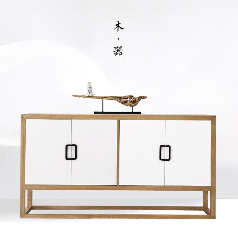 新中式实木玄关柜隔断餐边柜