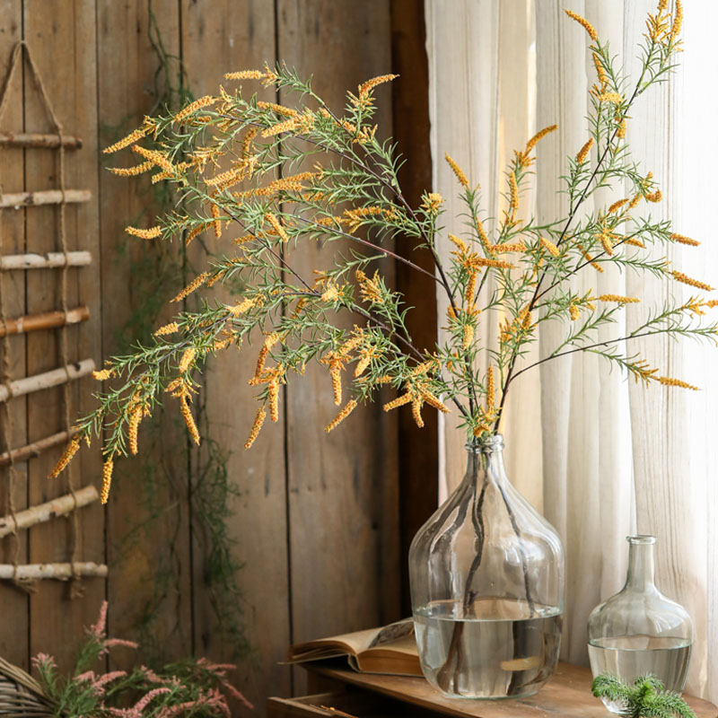 长枝迷迭香花高枝客厅落地塑料假花摆设2021新款装饰花摆件
