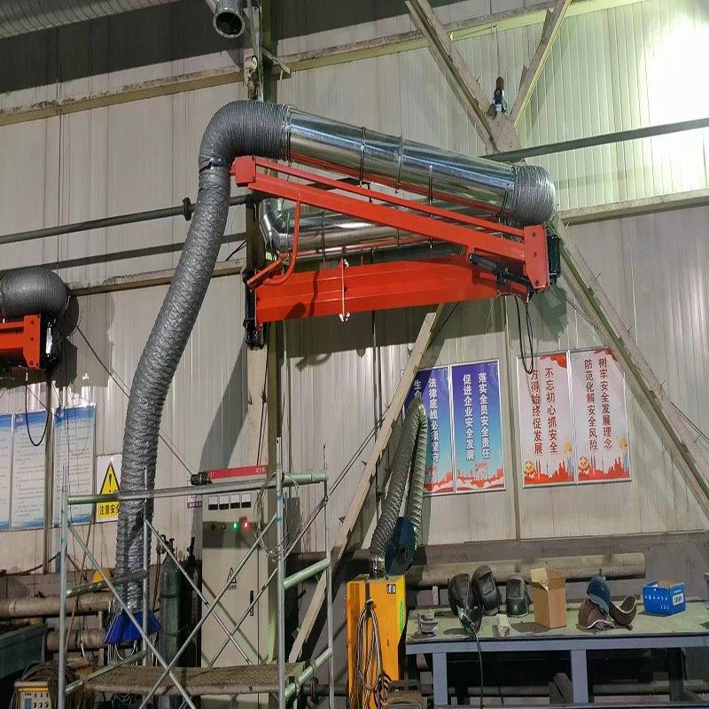 钢结构焊接吸尘臂定位自锁式厂家焊接经济耐用快速除烟万向吸烟臂