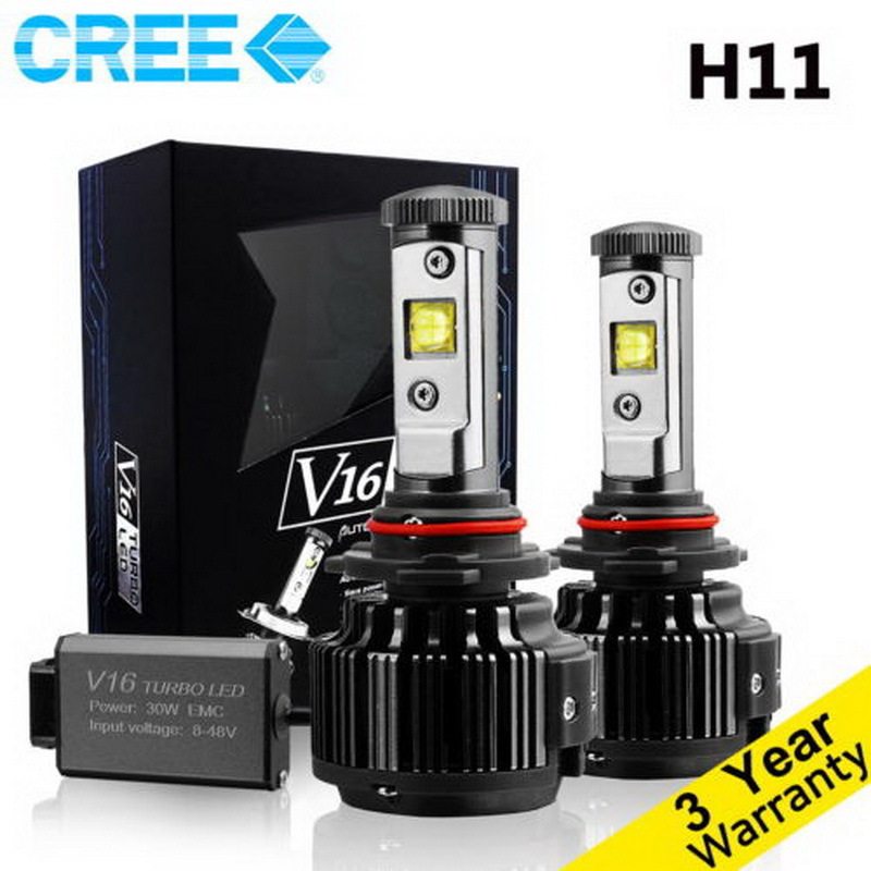 1套 30W H11 V16/K7 汽车前大灯 GZLS-30WH11V6R135