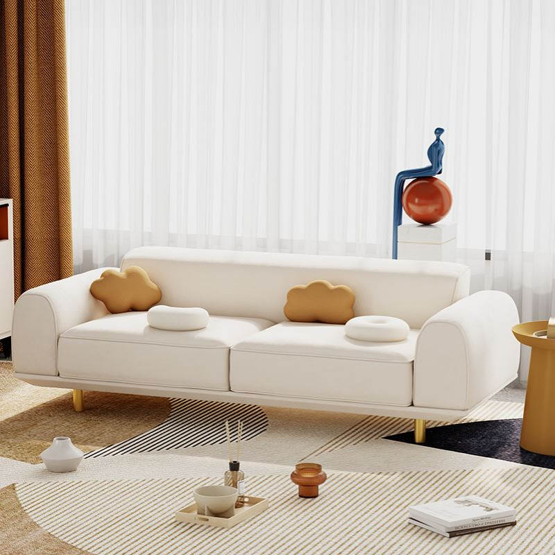 MUMA |丹麦设计|北欧客厅简约轻奢民宿酒店三人直排布艺沙发现代