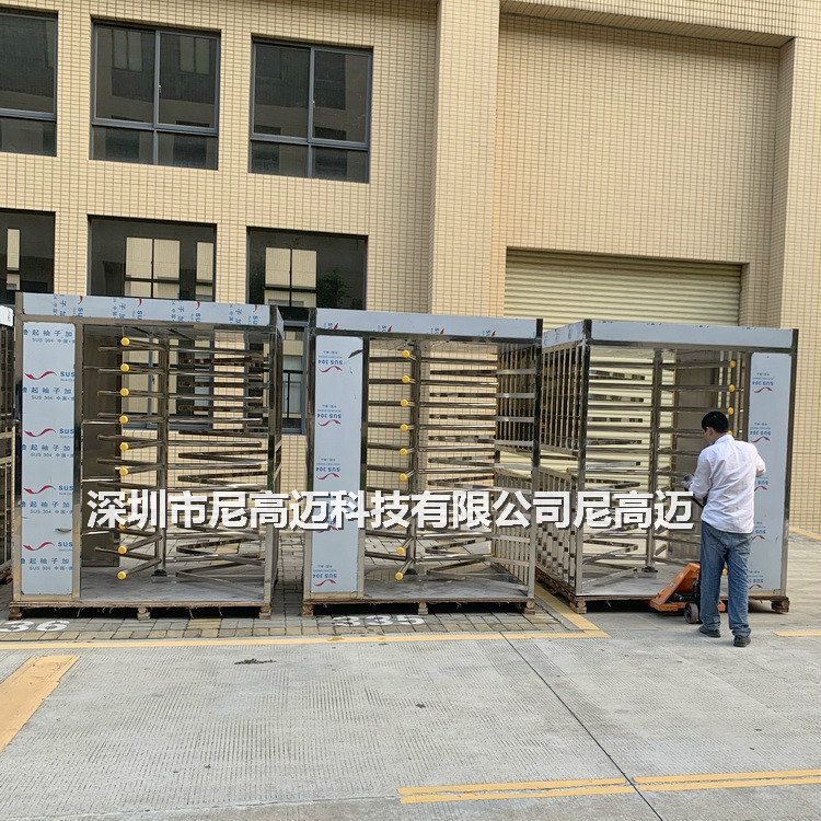 珠海全高梳状旋转闸门 长途客运站售票厅入口单向滚闸机 单象转门