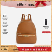 Soul双肩拉链背包 AM1C马天尼 Chic 皮革旅行背包牛皮革