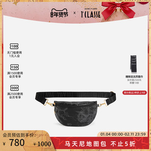 新品 AM1C马天尼地图包 可调节时尚日常腰包 男女同款