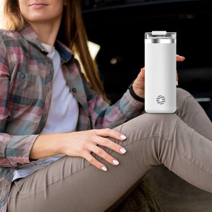 精选飞剑简约双层真空304不锈钢保温咖啡杯奶茶杯茶杯办公车载保