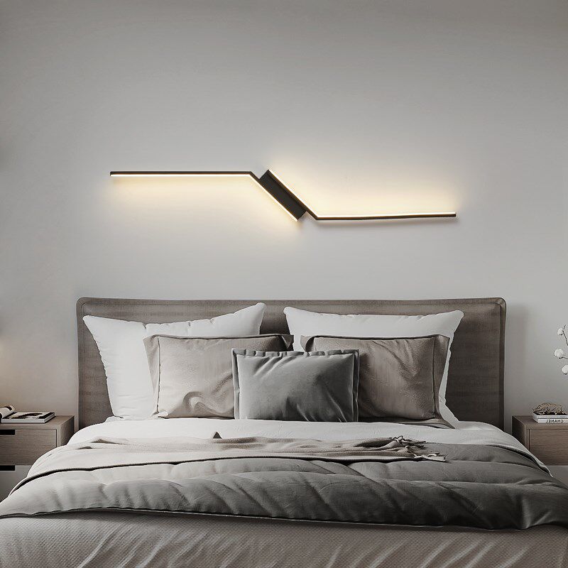 线条壁灯客厅电视背景墙极简长条灯卧室床头装饰现代简约中山灯具