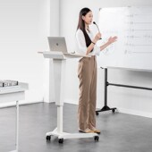 移动讲台演讲台会议发言台升降演讲桌教室讲台桌展厅迎宾台主持台