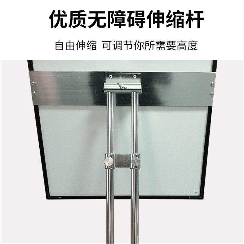 落地立式灯箱广告牌led室内发光海报宣传展架移动超薄立牌展示牌