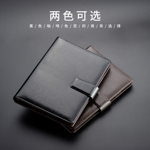 必记商务活页本简约复古笔记本子记事本加厚a5办公工作男可拆卸定