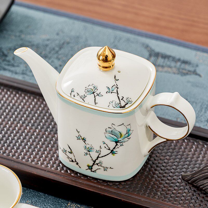 华光国瓷功夫茶具套装 家用办公送礼茶壶茶具礼盒装 青玉案茶具