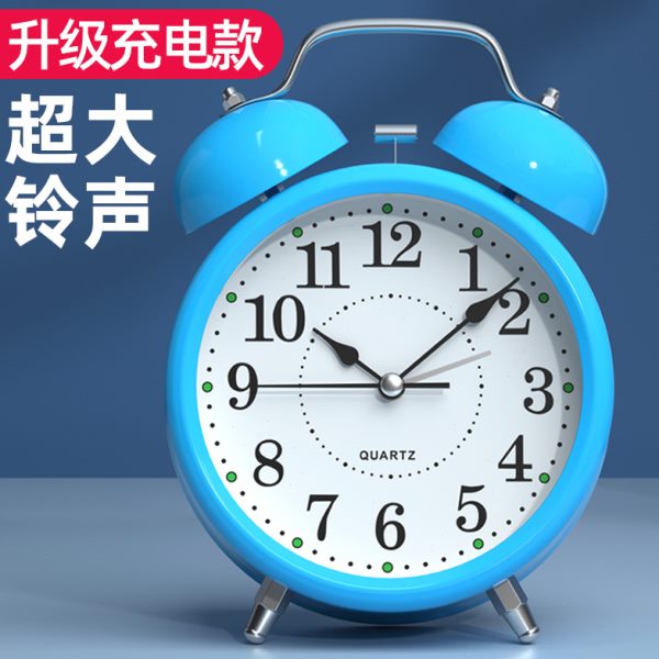 起女孩2023神器男孩夜光小专用床头床儿童用新款表闹铃钟学生闹钟