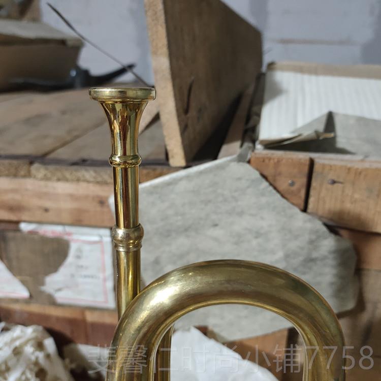 新品正號版老 貨步 小軍號 純銅沖鋒號70年代制 樂大號集器結號