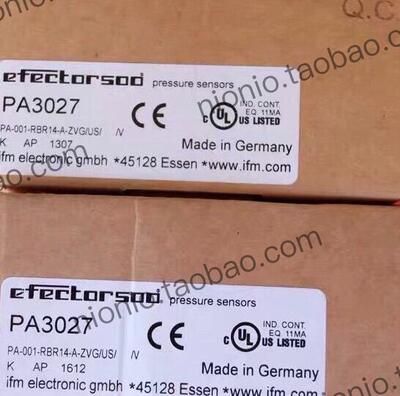 议价Ifm PA3027 易福门全新压力传感器 PA-001-R