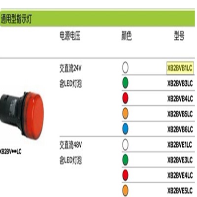 信号指示灯DC24V 红色 XB2BVB4LC