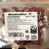 魏德米勒管状端头 H1.5 9026090000