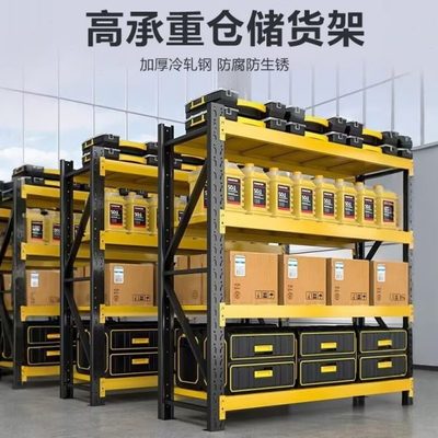 超市落地仓储加厚多功能家用制货架仓库展示置物多层铁重型