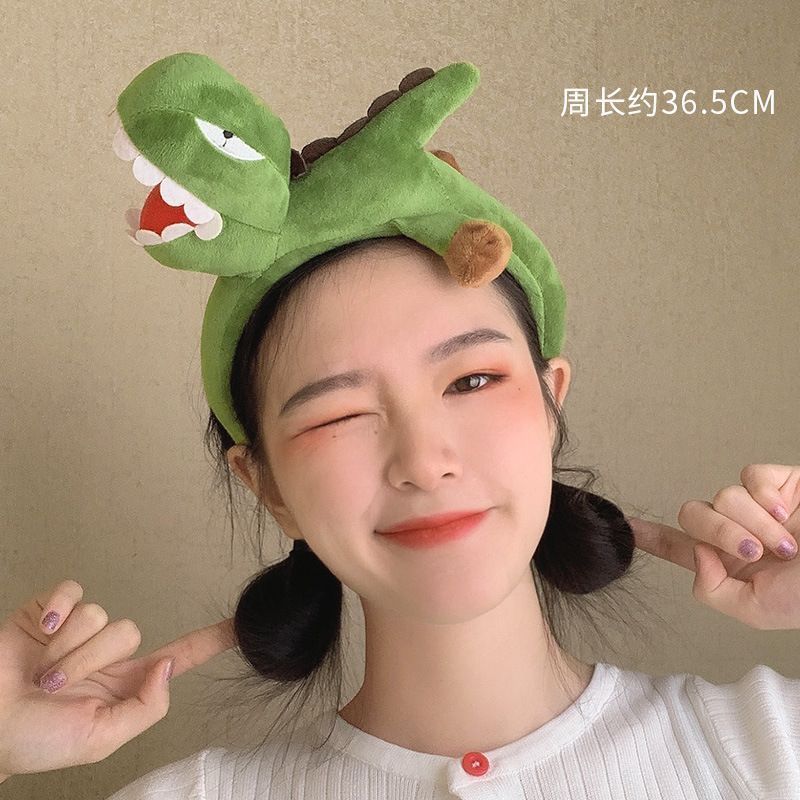 卡通搞怪恐龙螃蟹发箍女洗脸超萌头箍发卡2022新款头饰发捆