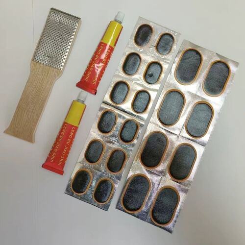 内胎修补补丁补胎片补胎工具套装自行车摩托电动车补胎贴胶片胶水