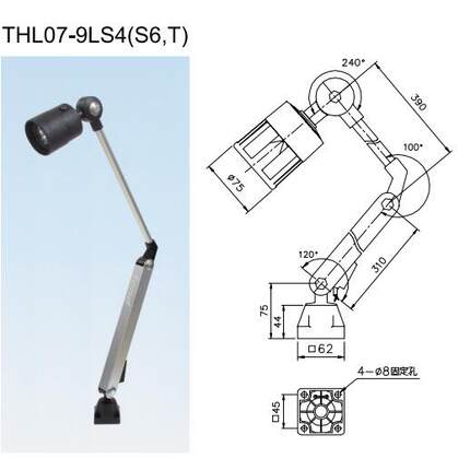 优惠供应台湾天得机床工作灯THL07-9LS4