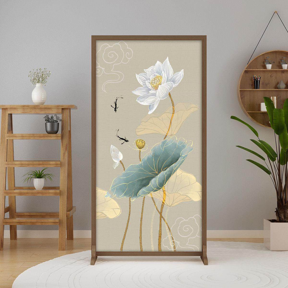 新中式屏风隔断客厅进门入户玄关家用茶室办公茶室酒店商务座屏