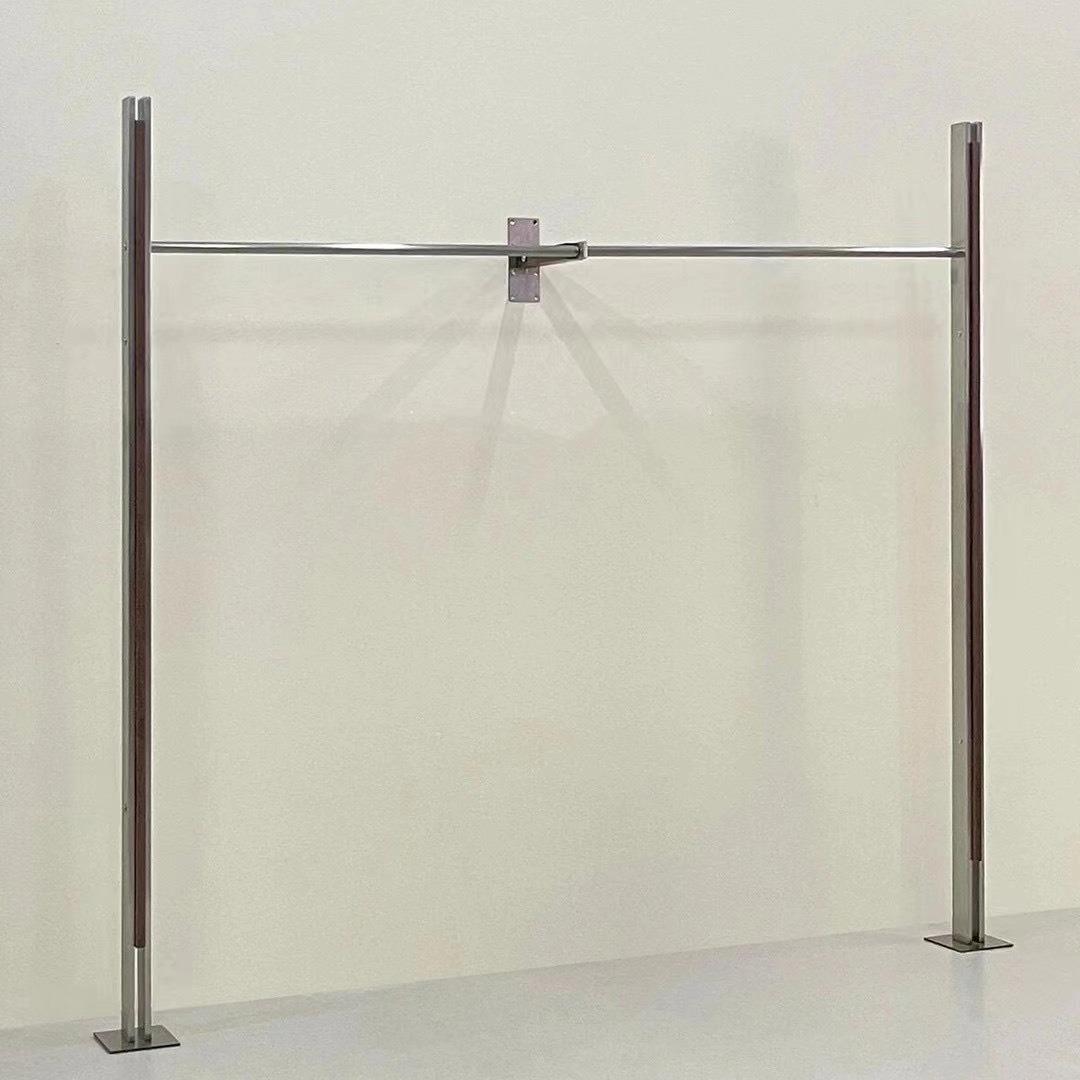 买手店展示架工业风陈列架不锈钢货架落地上墙架服装店挂衣架