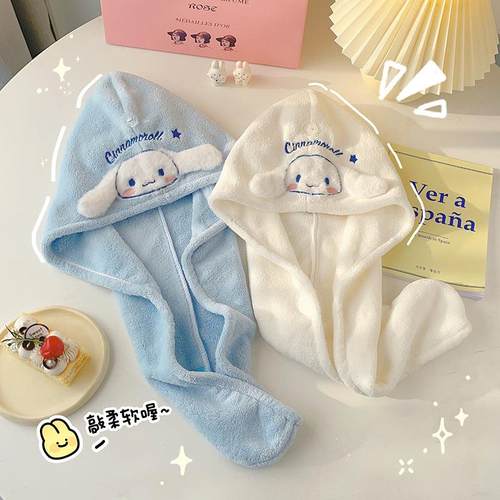 S588玉桂狗干发帽吸水速干毛巾头发女洗头发巾儿童可爱浴帽包头发