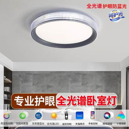 高级感简约led吸顶灯蓝钻卧室客厅房间阳台过道高级感吸顶灯