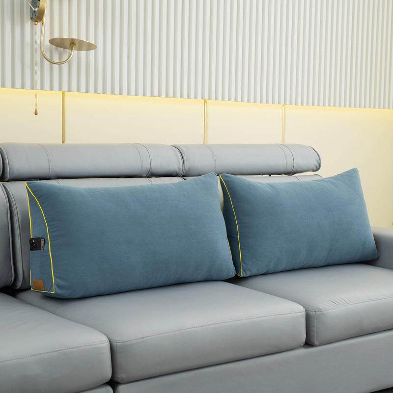 可拆洗长条三角沙发靠垫床头靠枕客厅大靠背软包护腰抱枕大号腰枕