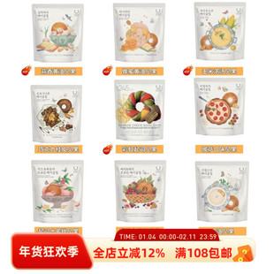 韩国直邮oliveyoung限定发售民画贝果干低卡健康美味