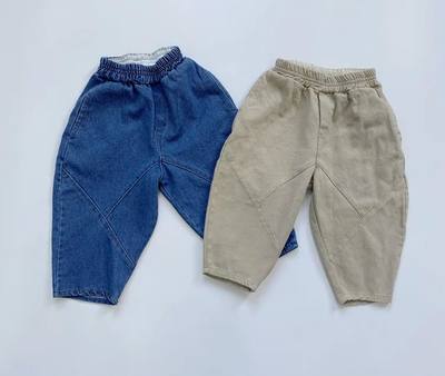 2023 Autumn New Korean Style Toddlers Kids Denim Pants Baby