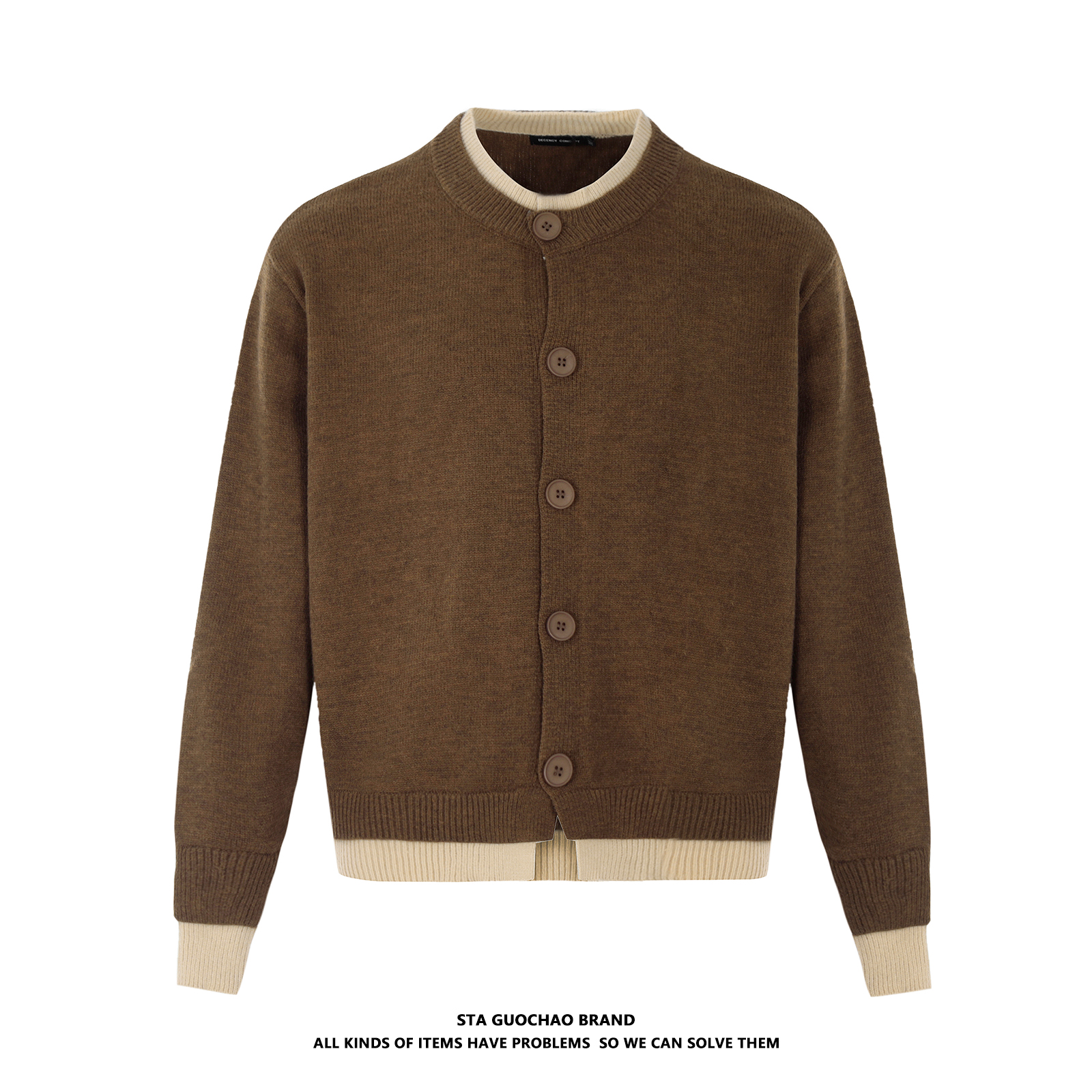 STA假两件针织衫毛衣男女宽松