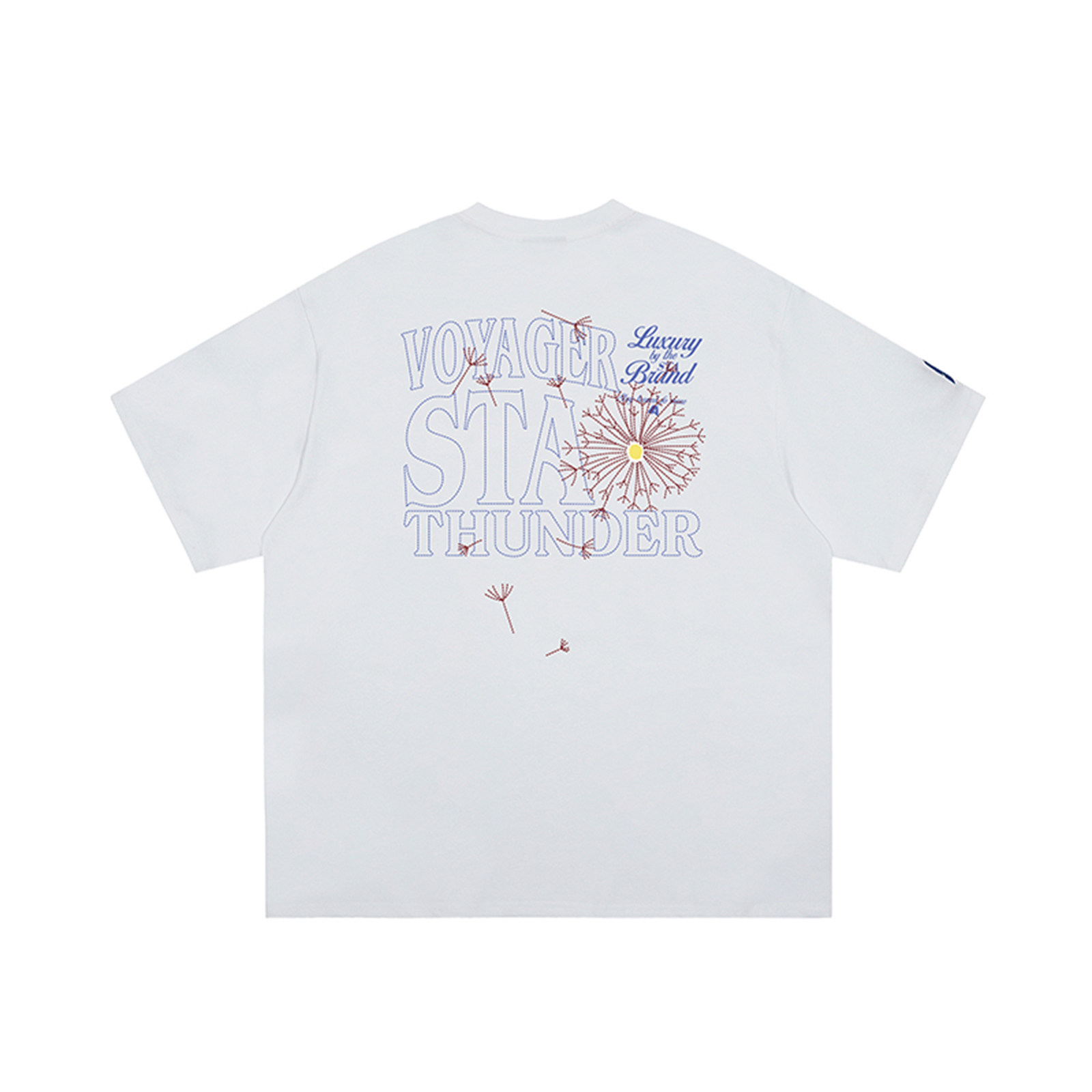 STA美式复古涂鸦字母印花纯棉T恤