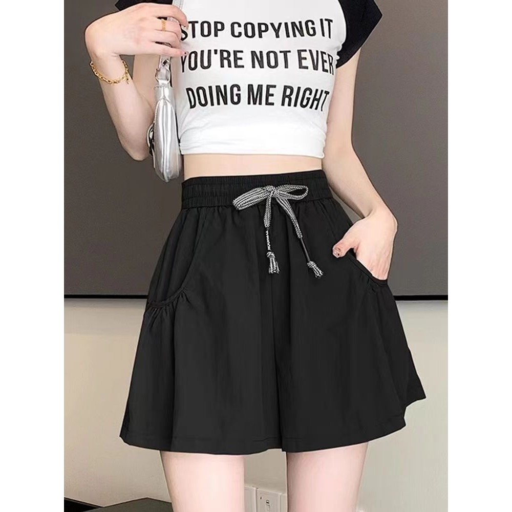 冰丝山本速干阔腿裤裙短裤子女夏季薄款大码半身裙瑜伽热裤运动裤,女装/女士精品,大码裤装,淘宝优惠券,粉丝福利购,淘宝优惠卷