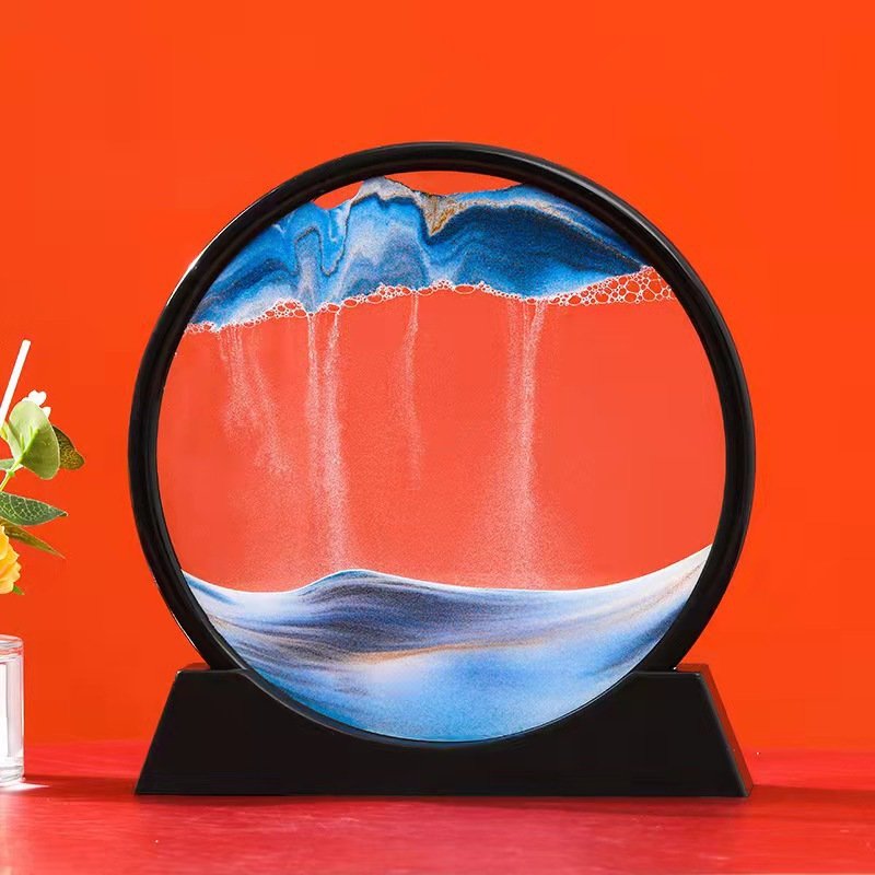 流沙画沙漏摆件客厅装饰创意节日礼品送闺蜜儿童3D动态艺术工艺品图片