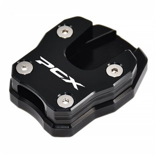 CNC铝合金边撑加大座脚架加宽防滑垫 适用本田PCX125 150 160 改装