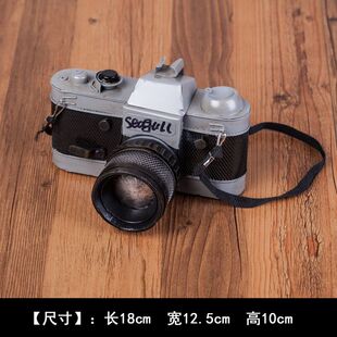 复古怀旧7080年代铁艺老物件支架照相机模型摄影道具民宿玄关摆件