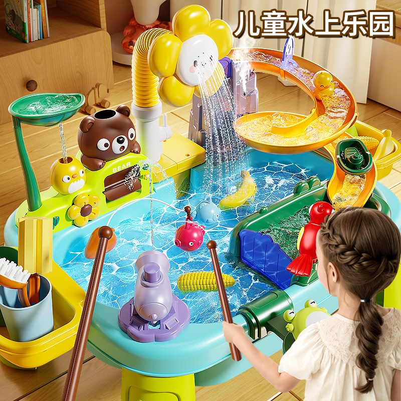 2025新c款儿童洗碗机玩具水龙头循环出水爆款做饭过家家厨房女孩