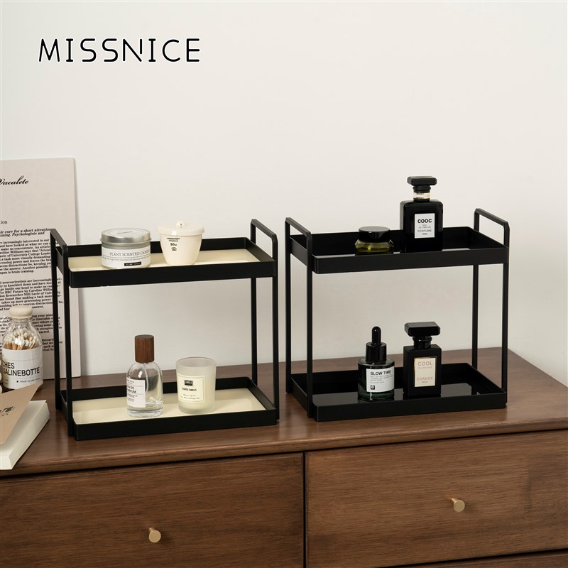 MISSNICE桌面亚克力板收纳架化妆品置物架香Q水托盘多用香薰收纳