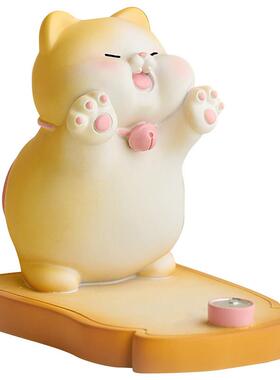 小猫咪桌面支架可爱摆件办公室工位解压好物送女生小礼物