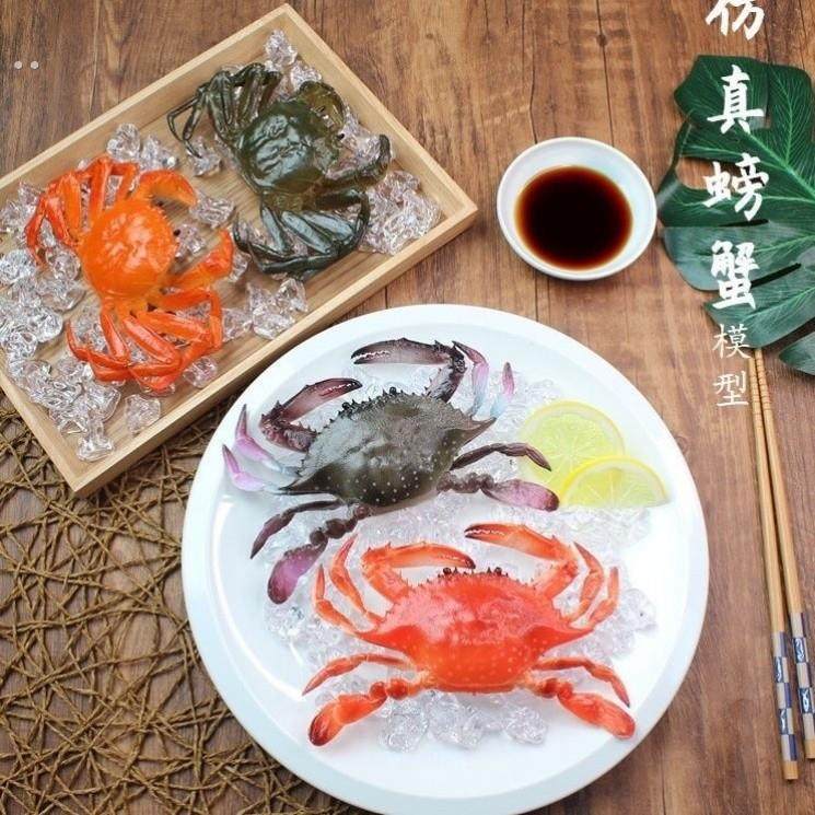仿真食品螃蟹大闸蟹梭子蟹模型餐厅陈列假菜样品橱柜展示摄影道具,家居饰品,仿真水果,淘宝优惠券,粉丝福利购,淘宝优惠卷