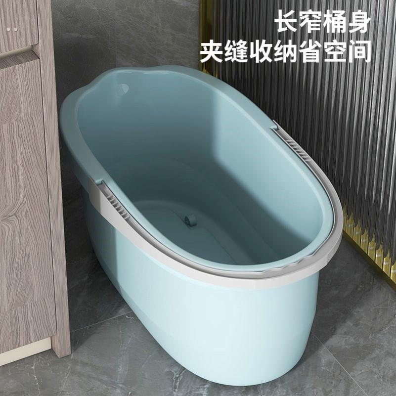加厚塑料拖把桶挤水桶胶棉拖把清洗桶宽口地拖桶手提长方形拖布桶