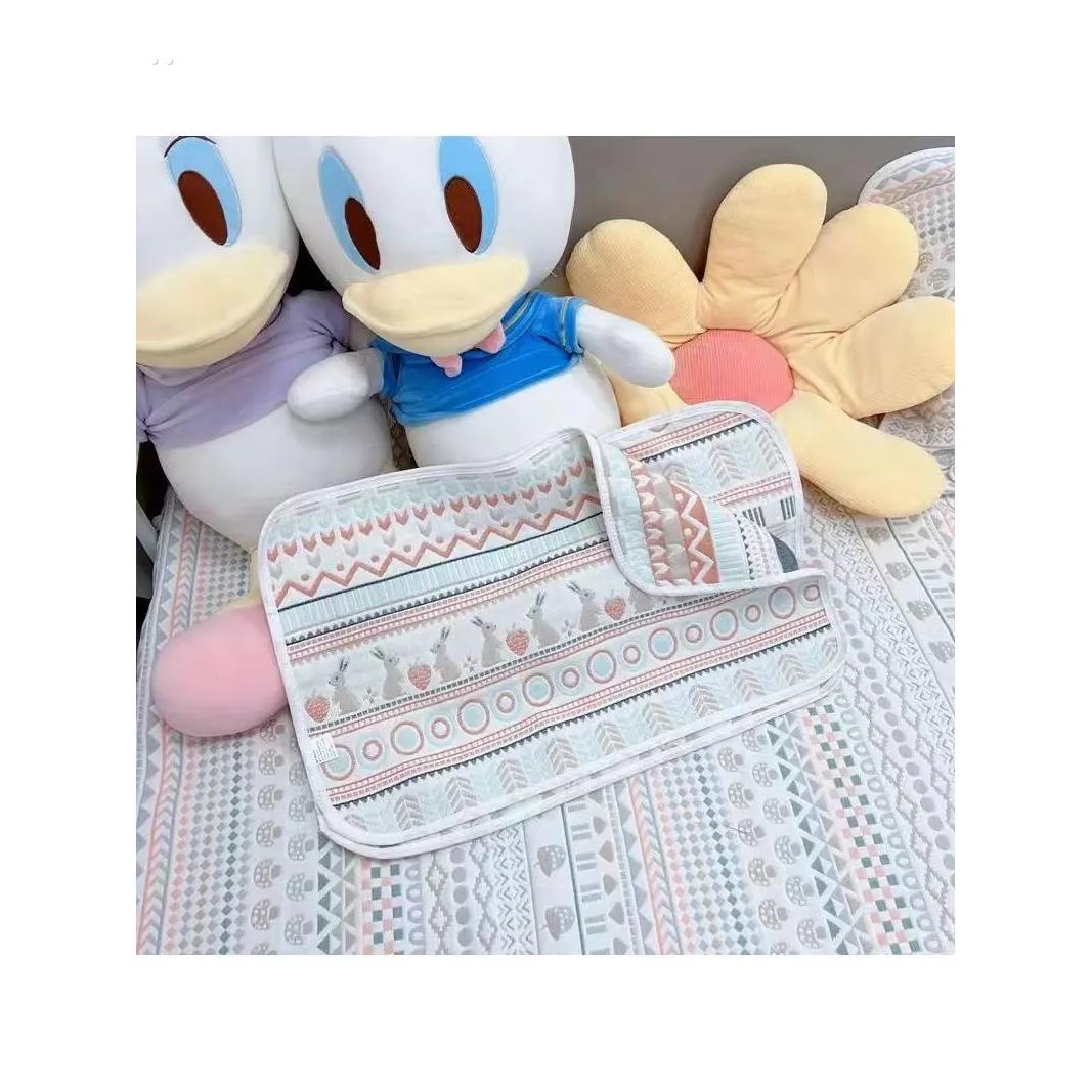 新生婴儿枕头纯棉纱布云片枕0-12个月初生宝宝枕巾平枕防吐奶枕垫