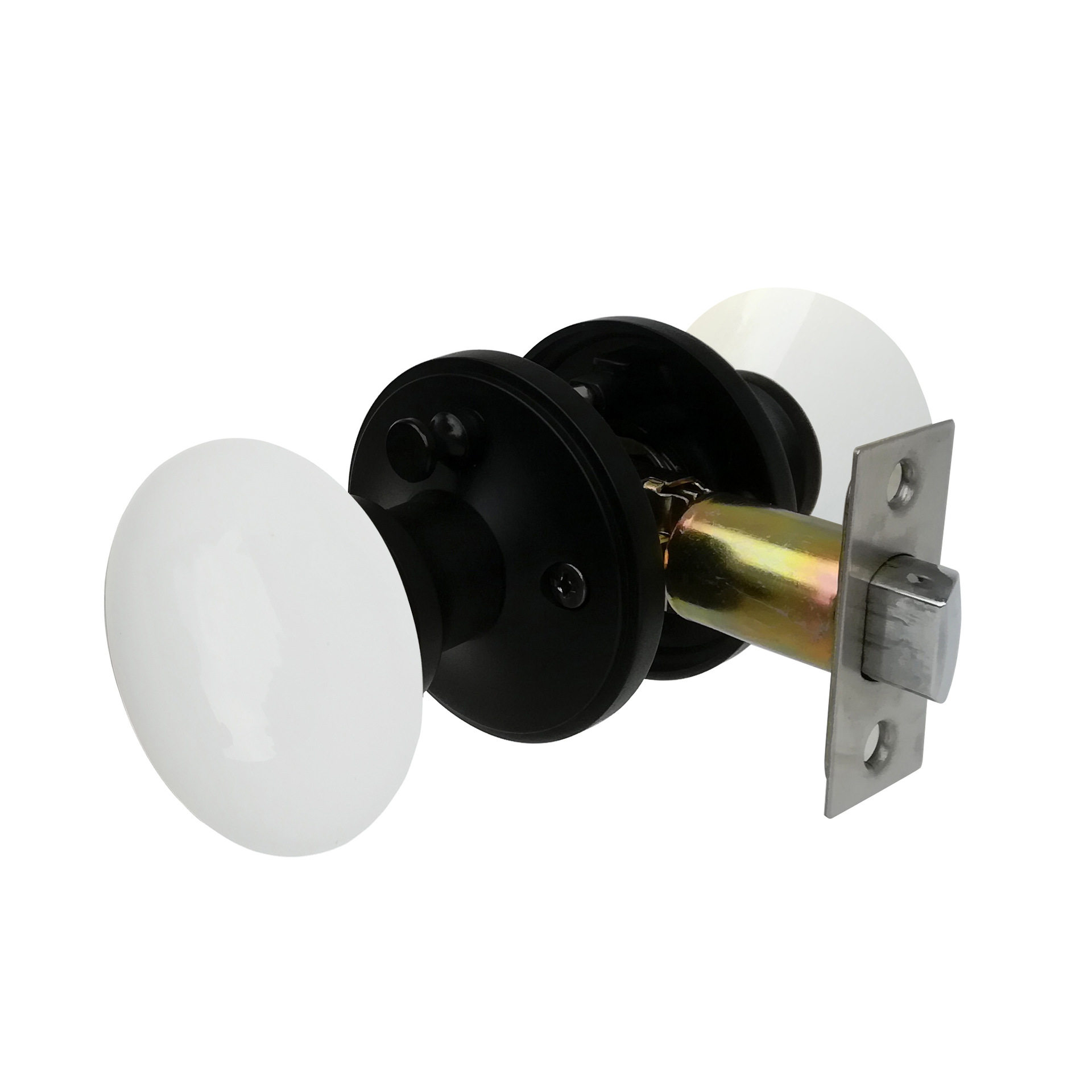 陶瓷门把手美式高档房门浴室锁白色陶瓷室内门锁white door knob