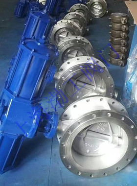 气动软密封蝶阀 D641X-16C 双作用气动法兰蝶阀 水道自控阀门